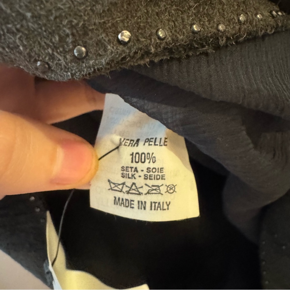 Vintage Fendi Chocolate Suede Patchwork Skirt - Picture 5 of 8